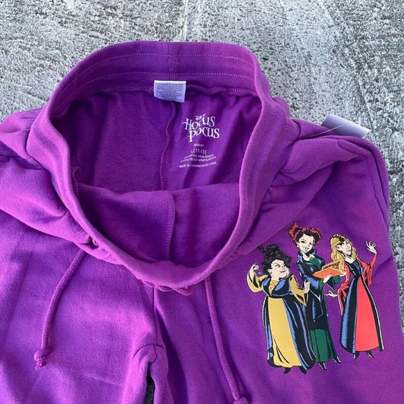 Disney Hocus Pocus Girl Sweat Pant Purple Jogger Trouser Size L 11-13 - Picture 8 of 8